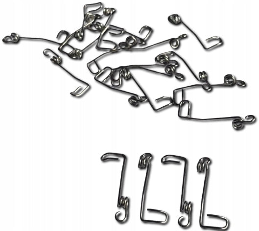 SPRĘŻYNA MONTAŻOWA - ZACZEP / UCHWYT DO MOSKITIERY | 50 SZT.