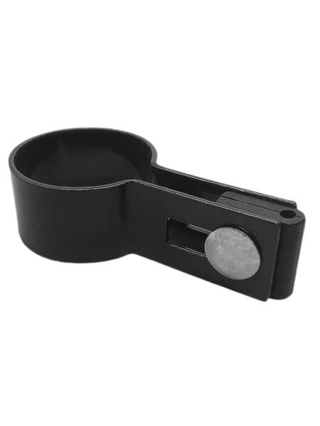 Obejma końcowa do paneli czarna na słupek fi 42