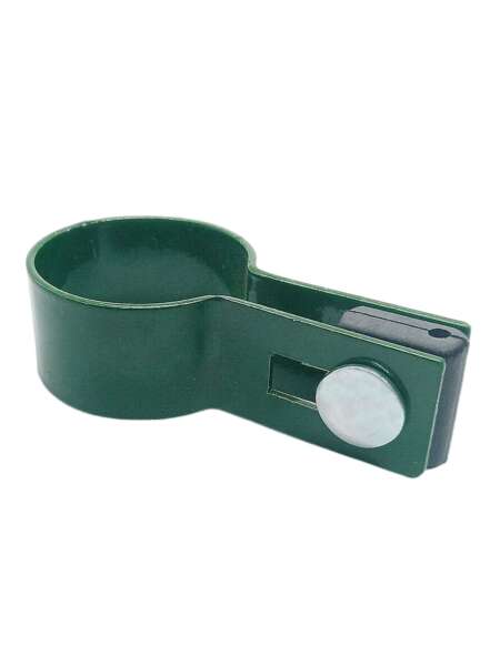 Obejma końcowa do paneli zielona na słupek fi 42